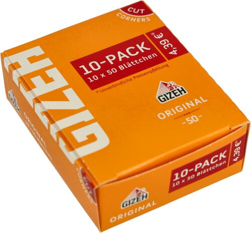 Gizeh Zigarettenpapier Gelb Original Sparpack 10x50 Blatt Gizeh Zigarettenpapier Gelb Original Sparpack 10x50 Blatt