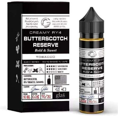 Glas Vapor Butterscotch Reserve Liquid - 50ml