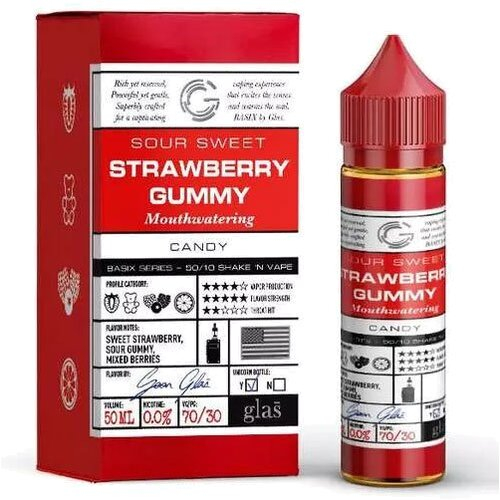 Glas Vapor Strawberry Gummy Liquid - 50ml Glas Vapor Strawberry Gummy Liquid - 50ml