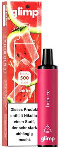 Glimp 500 Lush Ice Einweg E-Shisha 17 mg