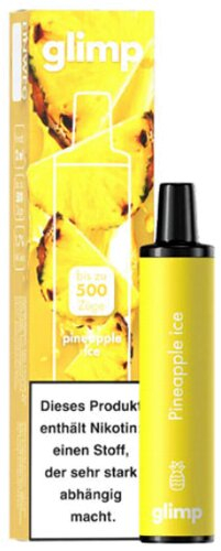 Glimp 500 Pineapple Ice Einweg E-Shisha 17 mg Nikotin