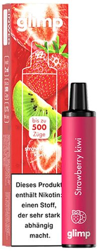 Glimp 500 Strawberry Kiwi Einweg E-Shisha 17 mg Nikotin