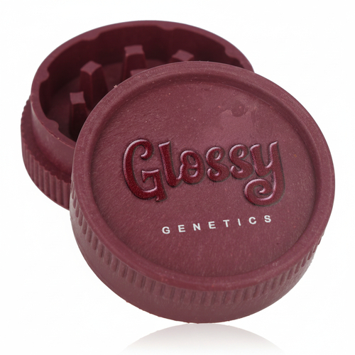 Glossy Genetics Hanfplastik Grinder 2-teilig Velvet (Lila) ø 55mm