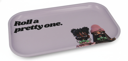 Glossy Genetics Rolling Tray Roll a pretty one Lila