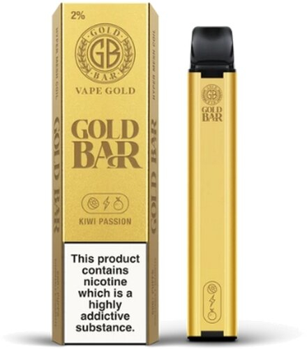 Gold Bar 600 Kiwi Passion Einweg E-Zigarette 20mg Gold Bar 600 Kiwi Passion Einweg E-Zigarette 20mg