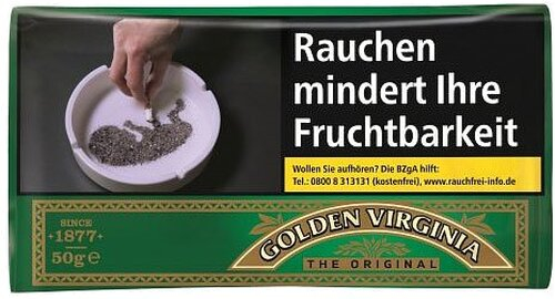Golden Virginia Tabak 50g Päckchen Zigarettentabak