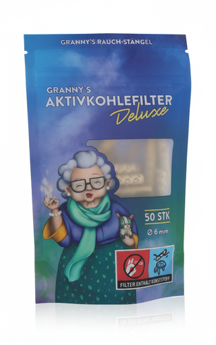 Grannys Weed Aktivkohlefilter Deluxe 6mm 50 Stk.