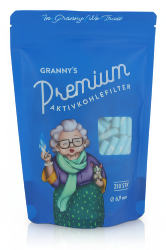 Grannys Weed Premium Aktivkohlefilter 6,9mm 210 Stk.