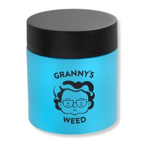 Grannys Weed Premium Stash Jar Aufbewahrungsglas Hellblau Grannys Weed Premium Stash Jar Aufbewahrungsglas Hellblau