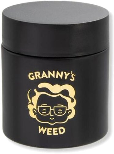 Grannys Weed Premium Stash Jar Aufbewahrungsglas Schwarz Grannys Weed Premium Stash Jar Aufbewahrungsglas Schwarz