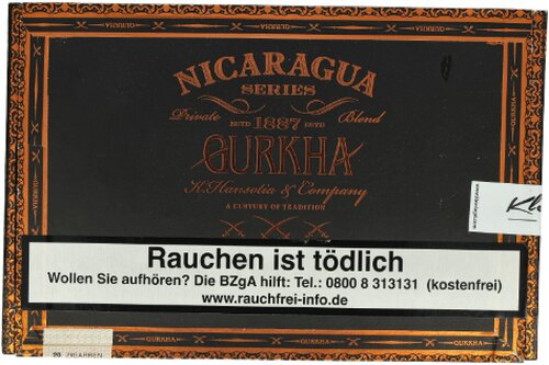 Gurkha Nicaragua Robusto Zigarren 20 Stück Gurkha Nicaragua Robusto Zigarren 20 Stück