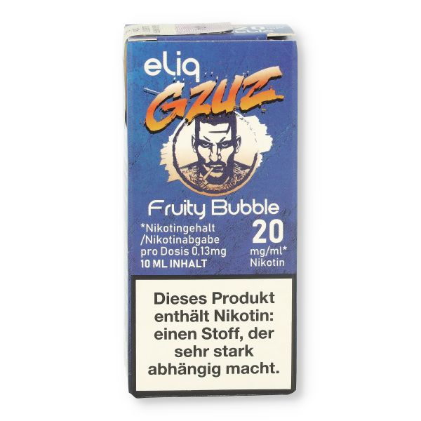 Gzuz eliq Nikotinsalz Liquid Fruity Bubble 20mg/ml