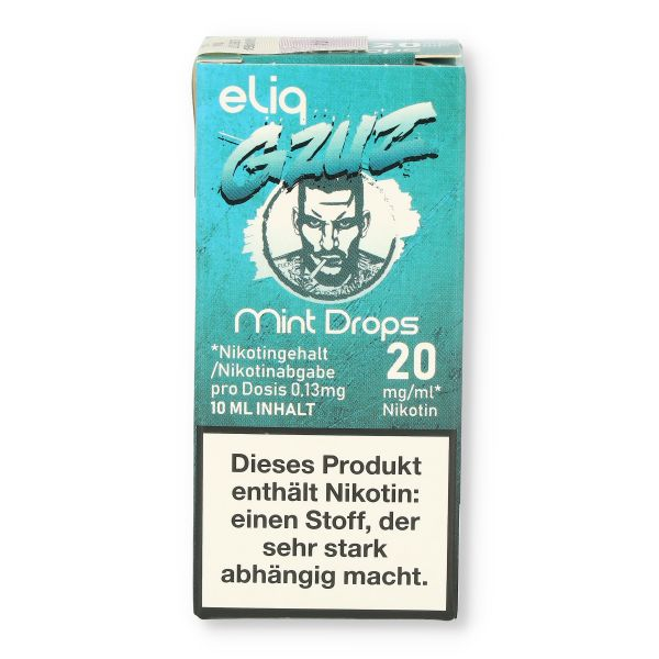 Gzuz eliq Nikotinsalz Liquid Mint Drops 20mg/ml