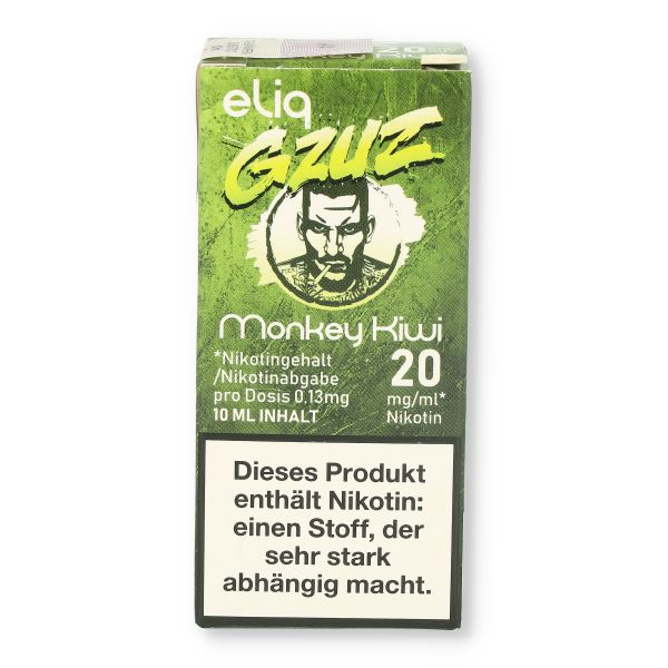 Gzuz eliq Nikotinsalz Liquid Monkey Kiwi 20mg/ml