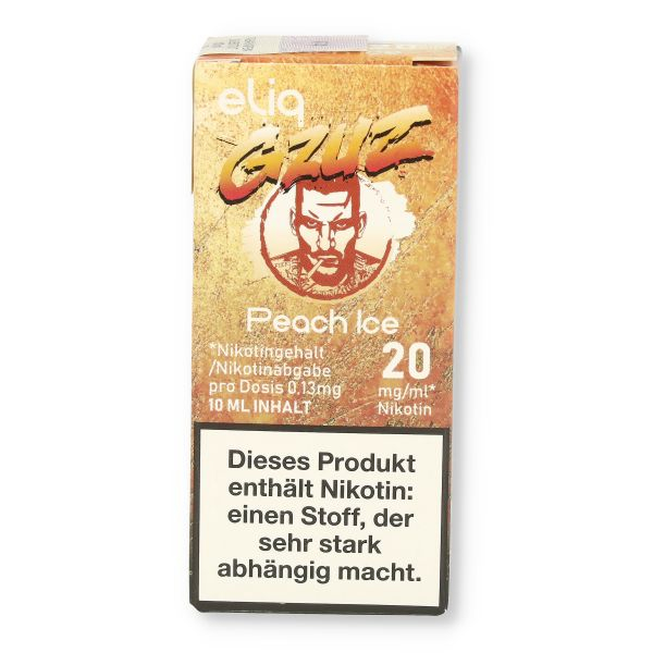 Gzuz eliq Nikotinsalz Liquid Peach Ice 20mg/ml