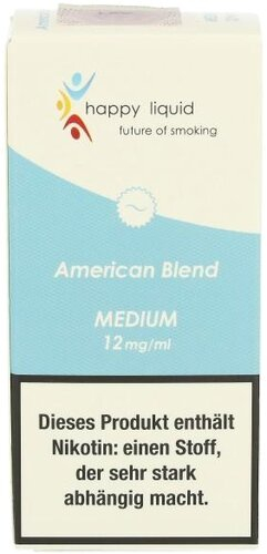 Happy Liquid American Blend Medium 12mg Liquid Happy Liquid American Blend Medium 12mg Liquid