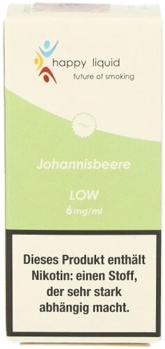 Happy Liquid Johannisbeere Low 6mg Liquid Happy Liquid Johannisbeere Low 6mg Liquid