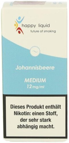 Happy Liquid Johannisbeere Medium 12mg Liquid Happy Liquid Johannisbeere Medium 12mg Liquid