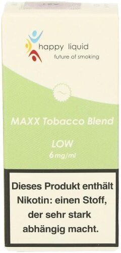 Happy Liquid Maxx Tobacco Blend Low 6mg Liquid