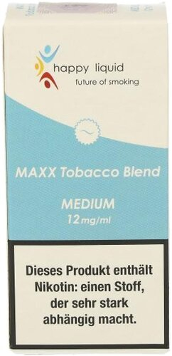 Happy Liquid Maxx Tobacco Blend Medium 12mg Liquid