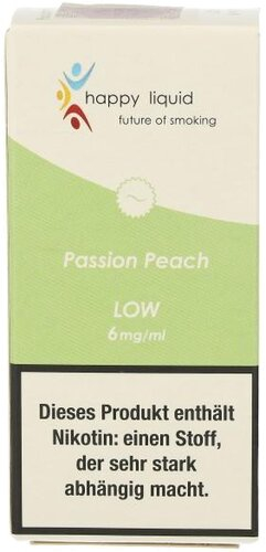 Happy Liquid Passion Peach Medium 12mg Liquid