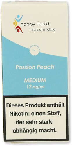 Happy Liquid Passion Peach Medium 12mg Liquid