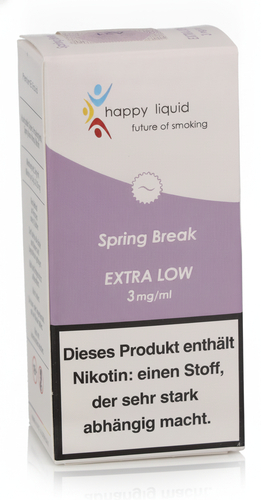 Happy Liquid Spring Break Extra Low 3mg Liquid