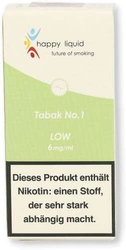 Happy Liquid Tabak No. 1 Low 6mg Liquid