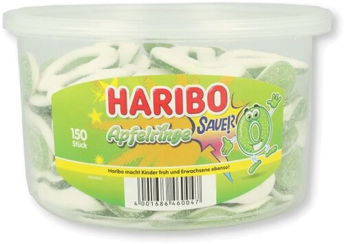 Haribo Apfelringe Sauer 150 Stk. Haribo Apfelringe Sauer 150 Stk.
