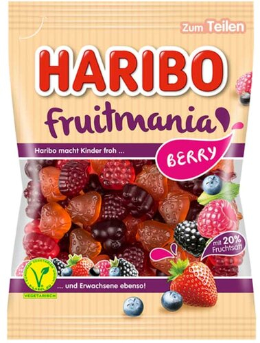 Haribo Fruitmania Berry 175g Packung