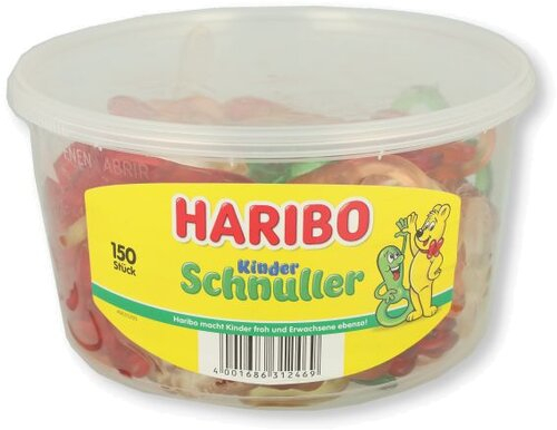 Haribo Kinder Schnuller Dose 150 Stück Haribo Kinder Schnuller Dose 150 Stück