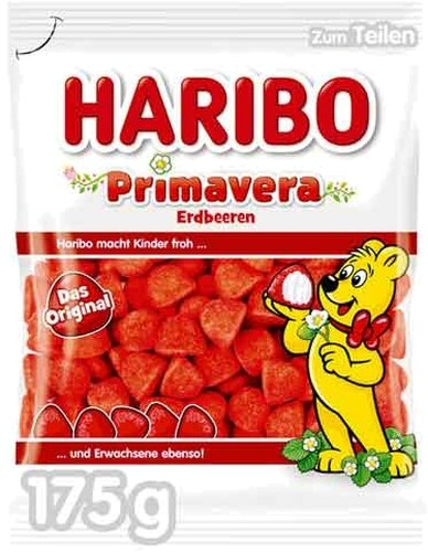 Haribo Primavera Erdbeeren 175g Beutel Haribo Primavera Erdbeeren 175g Beutel