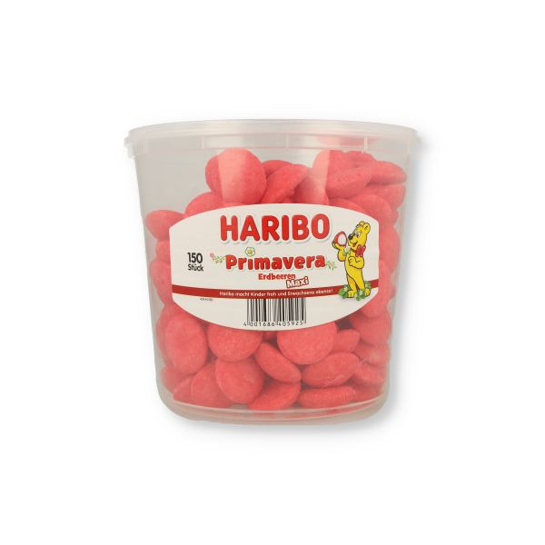Haribo Primavera Erdbeeren Maxi Dose 150 Stück