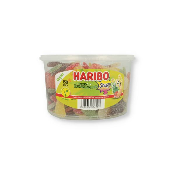 Haribo Saure Bärenzungen Dose 150 Stück