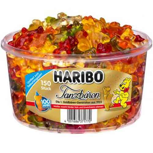 Haribo Tanzbären 150Stk. Dose Haribo Tanzbären 150Stk. Dose