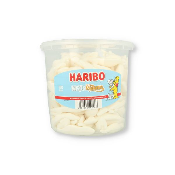 Haribo Weiße Mäuse Dose 150 Stück