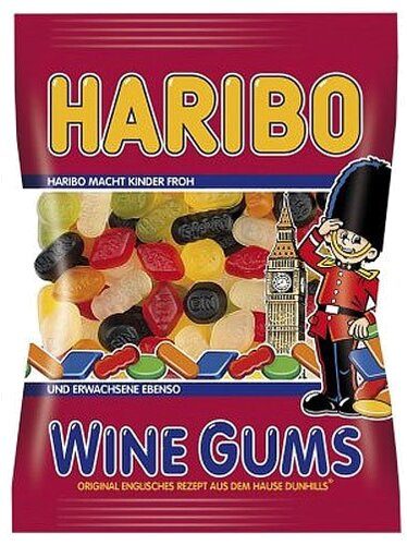 Haribo Wine Gums 175g Beutel Haribo Wine Gums 175g Beutel