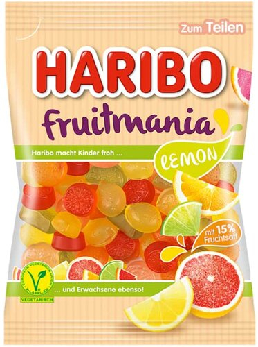 Haribo Fruitmania Lemon 175g Packung