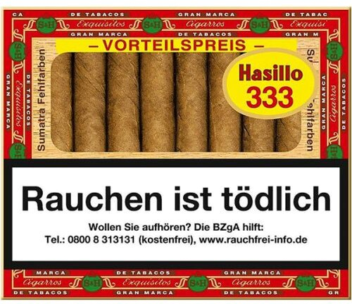 Hasillo 333 Sumatra Zigarillos Hasillo 333 Sumatra Zigarillos