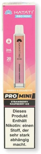 Hayati Pro Mini Einweg E-Zigarette Strawberry Raspberry Ice 20mg/ml