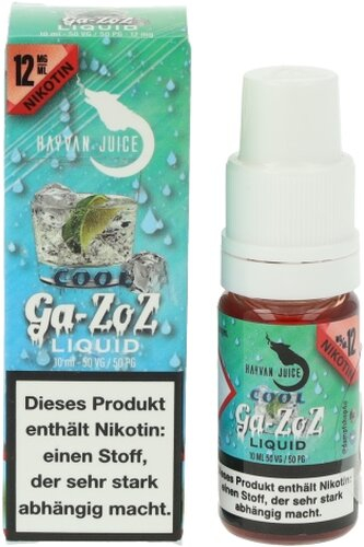 Hayvan Juice Cool Ga-zoz Liquid 12mg 10ml Hayvan Juice Cool Ga-zoz Liquid 12mg 10ml