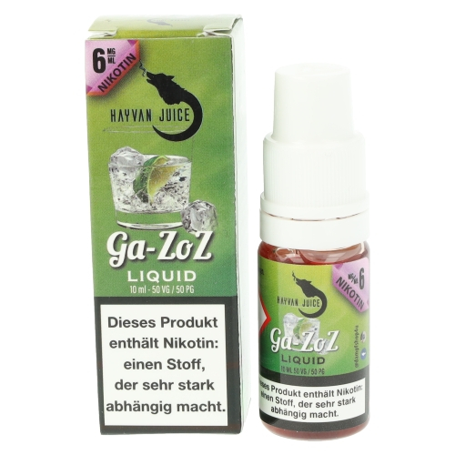 Hayvan Juice Ga-zoz Liquid 6mg 10ml Hayvan Juice Ga-zoz Liquid 6mg 10ml