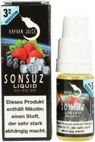 Hayvan Juice Sonsuz Liquid 3mg 10ml