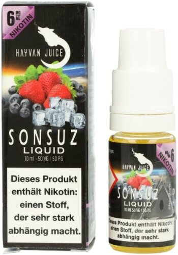 Hayvan Juice Sonsuz Liquid 6mg 10ml Hayvan Juice Sonsuz Liquid 6mg 10ml