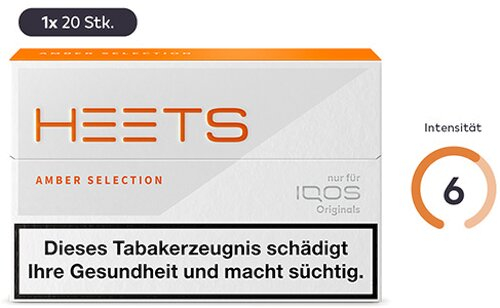 HEETS Amber Label Tobacco Sticks für IQOS 1 x 20 Stück HEETS Amber Label Tobacco Sticks für IQOS 1 x 20 Stück