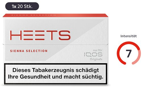 Heets Sienna Selection Red Tobacco Sticks für IQOS 1 x 20 Stück Heets Sienna Selection Red Tobacco Sticks für IQOS 1 x 20 Stück