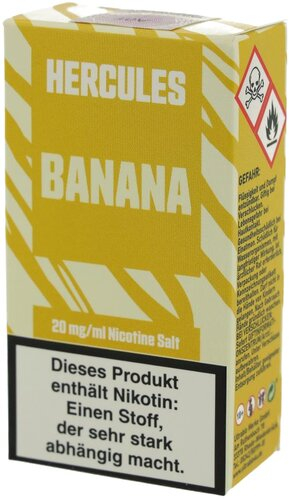 Hercules Banana Nikotinsalz Liquid 10ml 20mg Hercules Banana Nikotinsalz Liquid 10ml 20mg