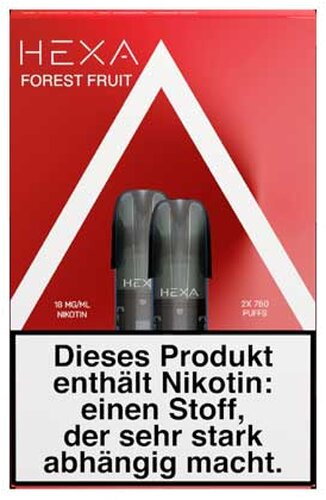 Hexa Pro Vape Pods Forest Fruit 2x2ml 18mg Hexa Pro Vape Pods Forest Fruit 2x2ml 18mg