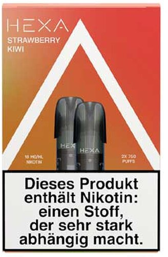 Hexa Pro Vape Pods Strawberry Kiwi 2x2ml 18mg Hexa Pro Vape Pods Strawberry Kiwi 2x2ml 18mg