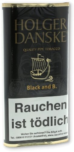 Holger Danske Pfeifentabak B.B. (Black & Bourbon) 50g Päckchen